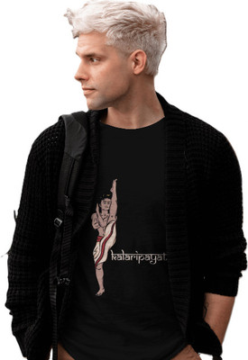 VASAL Solid Men Round Neck Black T-Shirt