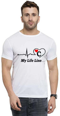 JBCOLLECTION Printed Men Round Neck White T-Shirt