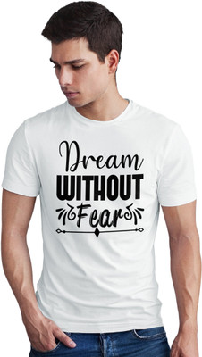 Seek Buy Love Printed Men Round Neck White T-Shirt