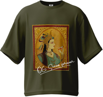 Dankville Store Graphic Print Men Round Neck Green T-Shirt