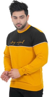 E-MAX Colorblock Men Round Neck Multicolor T-Shirt