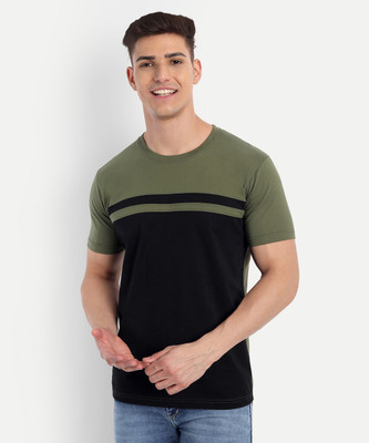 METRONAUT Colorblock Men Round Neck Multicolor T-Shirt