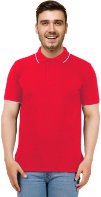 Wunderbars Boys & Girls Solid Pure Cotton Regular T Shirt(Red, Pack of 1)