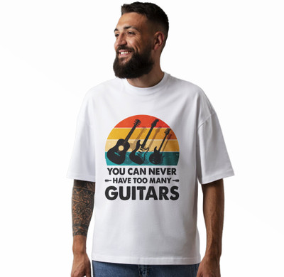 Seek Buy Love Printed Men Round Neck White T-Shirt