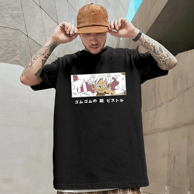 HouseOfCommon Printed Men Round Neck Black T-Shirt