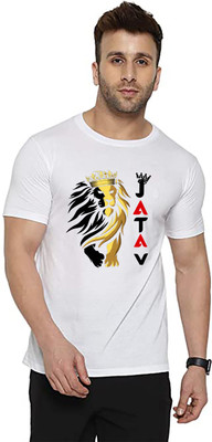 Think Tech Printed, Typography Men Round Neck White T-Shirt