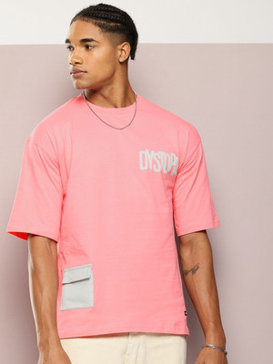 Kook N Keech Printed Men Round Neck Orange T-Shirt