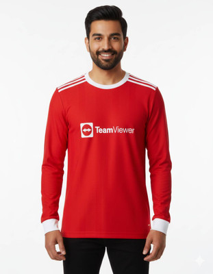 Smv Printed Men Round Neck Red T-Shirt