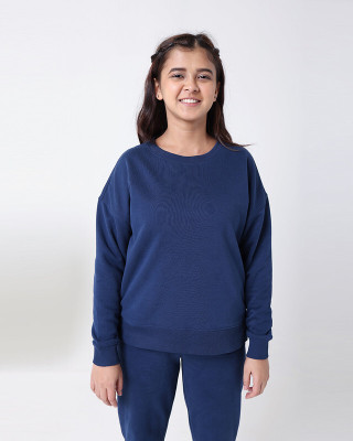 BlissClub Full Sleeve Solid Women Sweatshirt