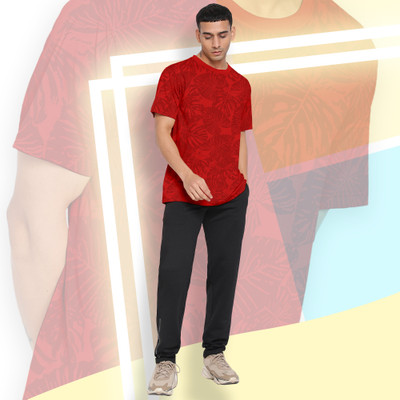 FTX Printed Men Round Neck Red T-Shirt