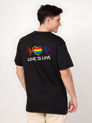 SZN Graphic Print Men Round Neck Black T-Shirt