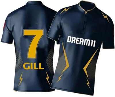 Smv Printed, Typography Men Polo Neck Dark Blue T-Shirt