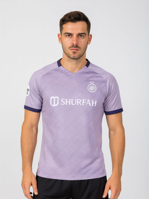 DOSTITCH Printed Men V Neck Purple T-Shirt