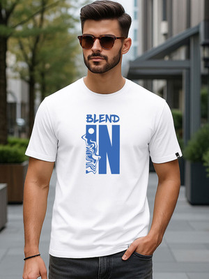 BEWAKOOF Typography Men Round Neck White T-Shirt