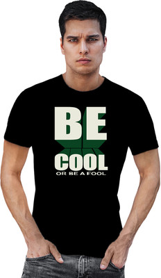 TANTRA Printed, Typography Men Round Neck Black T-Shirt