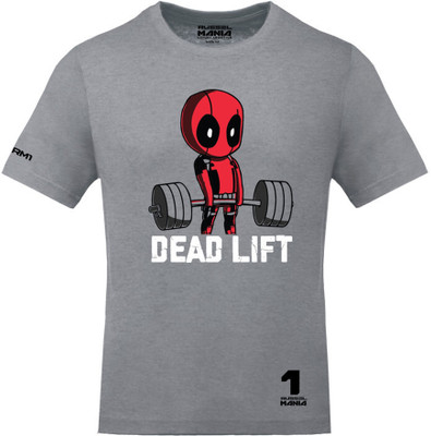 FastBend Printed, Typography Men Round Neck Grey T-Shirt