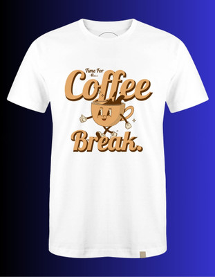 SB TRADERS Graphic Print Men Round Neck White T-Shirt