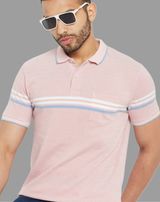 Austin Wood Striped Men Polo Neck Multicolor T-Shirt