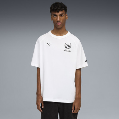 PUMA Printed Men Crew Neck White T-Shirt