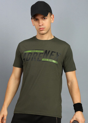 Adrenex Printed Men Round Neck Multicolor T-Shirt