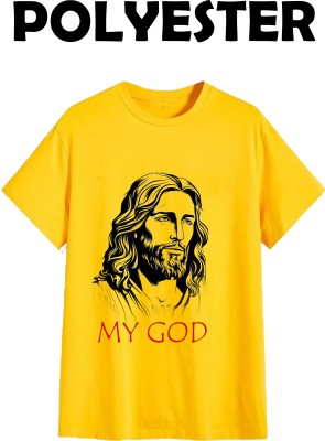 Tee Gallery Printed Men Round Neck Yellow T-Shirt