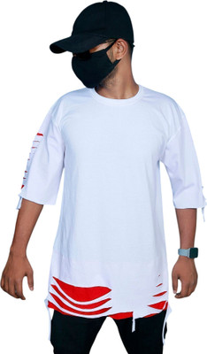Ajworld Solid Men Round Neck White T-Shirt