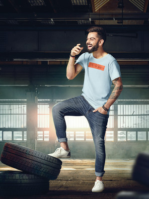 WROGN Printed Men Round Neck Light Blue T-Shirt