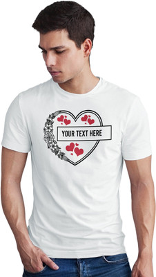 Seek Buy Love Printed Men Round Neck White T-Shirt