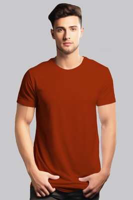 UrGear Solid Men Round Neck Red T-Shirt