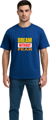 STYLE SHADOW Typography Men Round Neck Yellow, White, Red, Orange T-Shirt