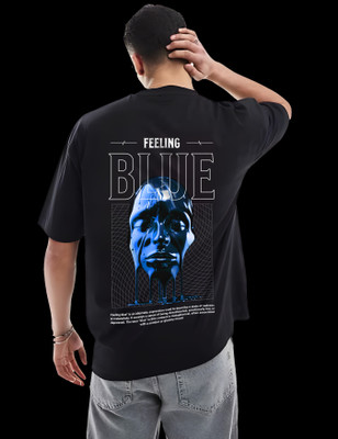 RAN ELEVEN COMPANY Graphic Print Men Round Neck Black T-Shirt