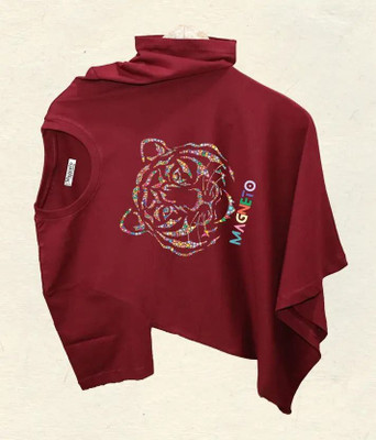 Birdhaus Animal Print Men Round Neck Red T-Shirt