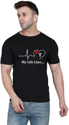 V DAS Typography, Graphic Print Men Round Neck Multicolor T-Shirt