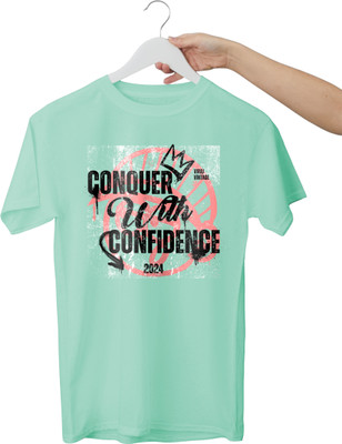 VIRAJ VINTAGE Printed Men Round Neck Light Green T-Shirt