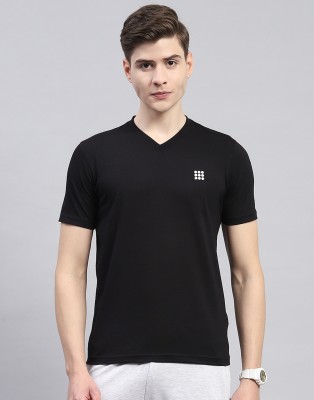 Rock.it Solid Men V Neck Black T-Shirt