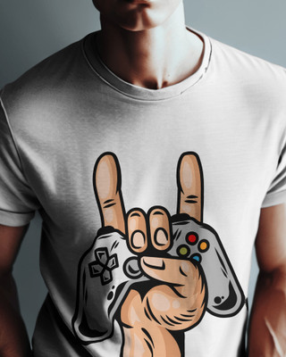 SteezonStore Graphic Print Men Round Neck White T-Shirt