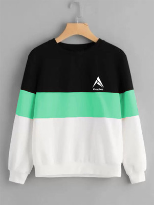 Kroptee Colorblock Men Round Neck Multicolor T-Shirt