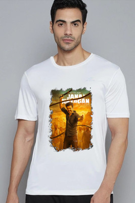 Tee Gallery Printed Men Round Neck White T-Shirt