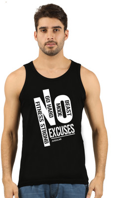 JUGULAR Printed Men Scoop Neck Black T-Shirt