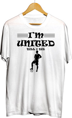 THE PRINT PLATTER Graphic Print Men Round Neck White T-Shirt