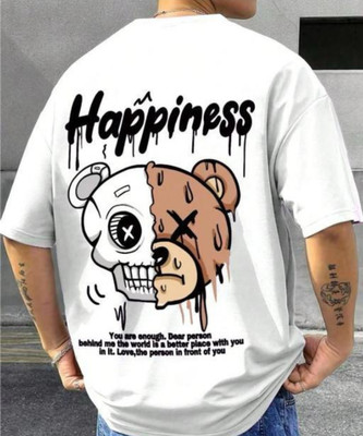 UG Fashion Graphic Print Men Round Neck White T-Shirt