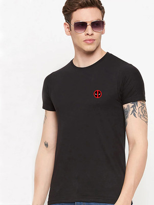 MH MOGHAHILLS Solid Men Round Neck Black T-Shirt
