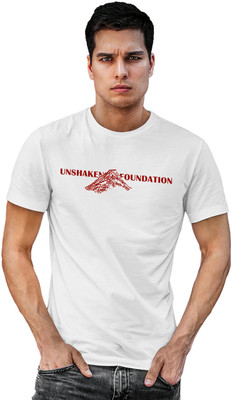 Fighterhero Printed Men Round Neck White T-Shirt