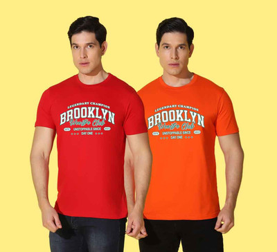 WOOSTRO Graphic Print Men Round Neck Multicolor T-Shirt