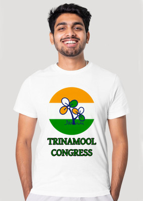 Raikamal Graphic Print Men Round Neck Reversible White T-Shirt