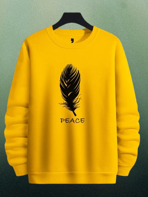 ZEBULUN Printed Men Round Neck Yellow T-Shirt