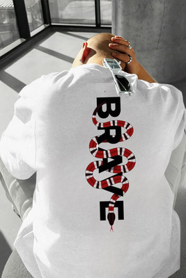 dos hermanos Printed Men Round Neck White T-Shirt