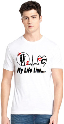 GNAP Printed, Typography Men Round Neck Blue T-Shirt