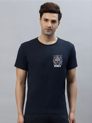 SZN Printed Men Round Neck Grey T-Shirt