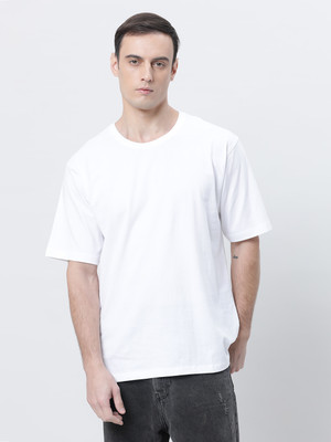 Kryptic Printed Men Round Neck White T-Shirt